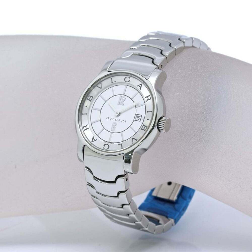 BVLGARI Solotempo ST29WSSD ST29S Women's Watch Stainless Steel /40409 - Picture 6 of 10